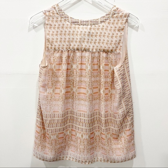 Tabitha Webb Sleeveless Printed Blouse Medium Lightweight - Picture 2 of 7